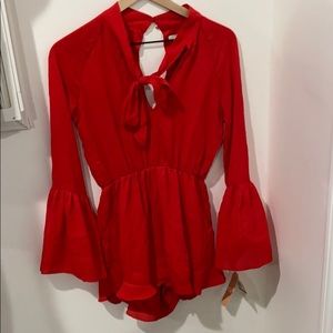 Gianni Bini red romper